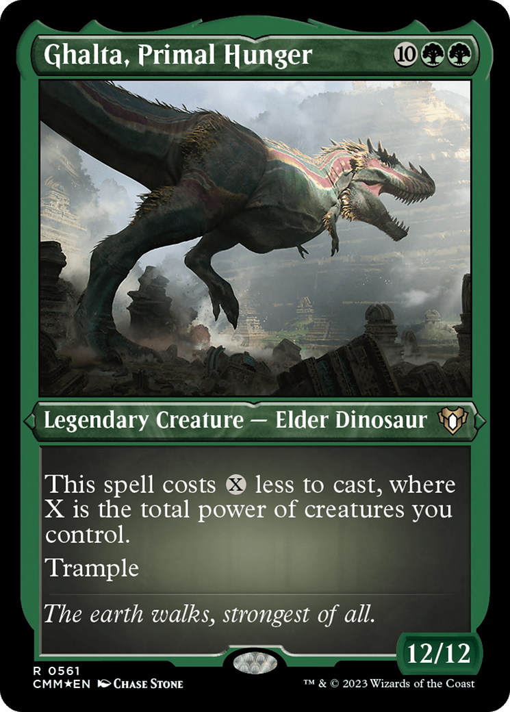 Ghalta, Primal Hunger (CMM-561) - Commander Masters Etched Foil