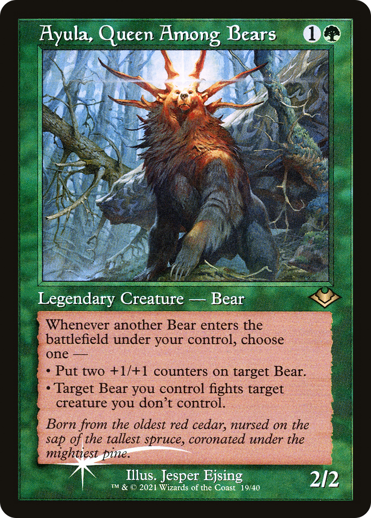Ayula, Queen Among Bears (H1R-019) - Modern Horizons 1 Timeshifts Etched Foil