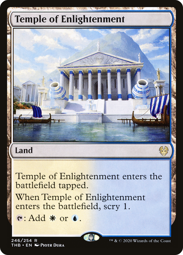 Temple of Enlightenment (THB-246) - Theros Beyond Death Foil
