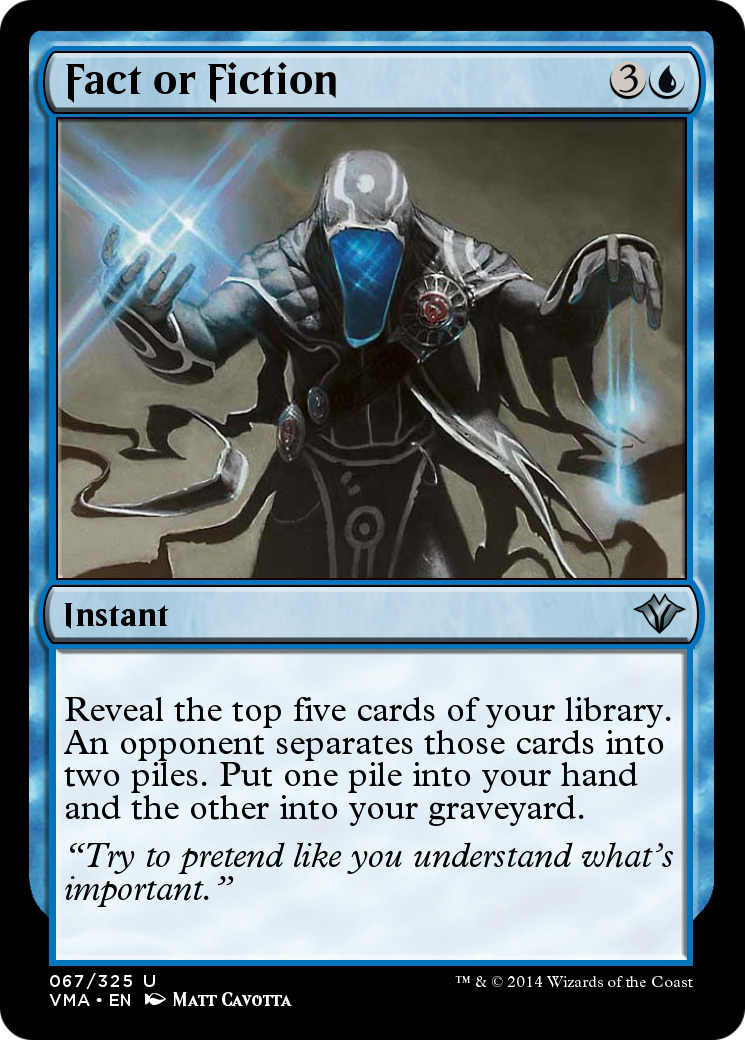 Fact or Fiction (VMA-067) - Vintage Masters