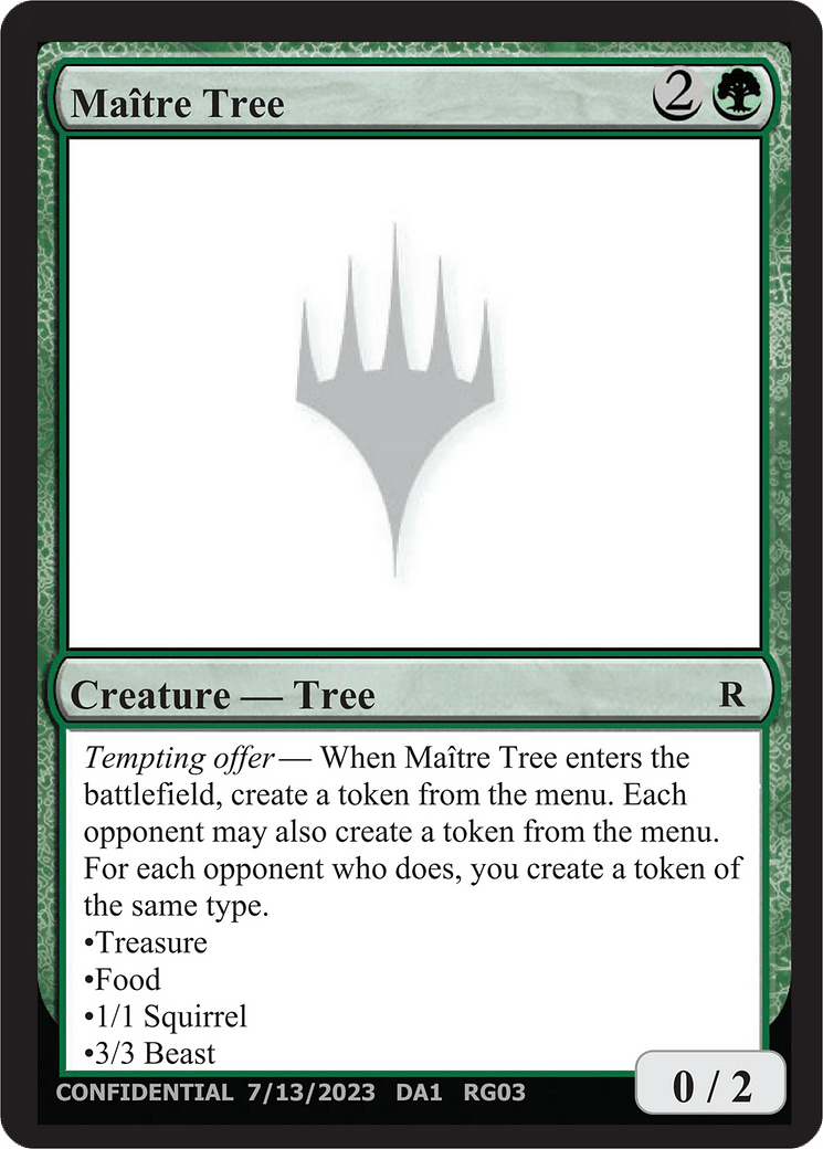 Maître Tree (DA1-RG03A) - Unknown Event