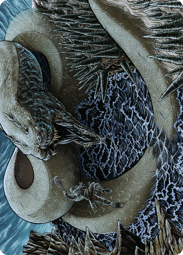 Koma, Cosmos Serpent // Koma, Cosmos Serpent (AKHM-080) - Kaldheim Art Series (Borderless)