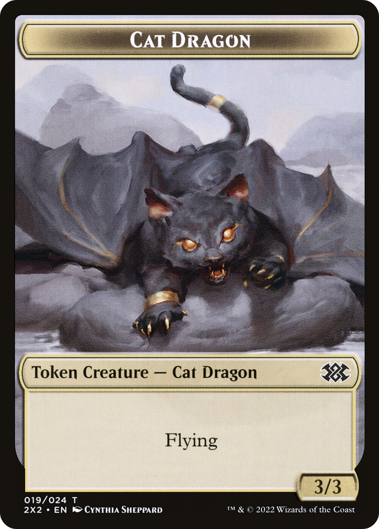 Cat Dragon (T2X2-019) - Double Masters 2022 Tokens Foil