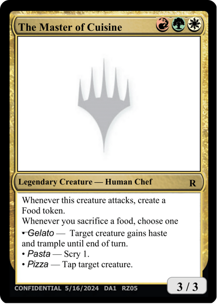 The Master of Cuisine (DA1-RZ05E) - Unknown Event