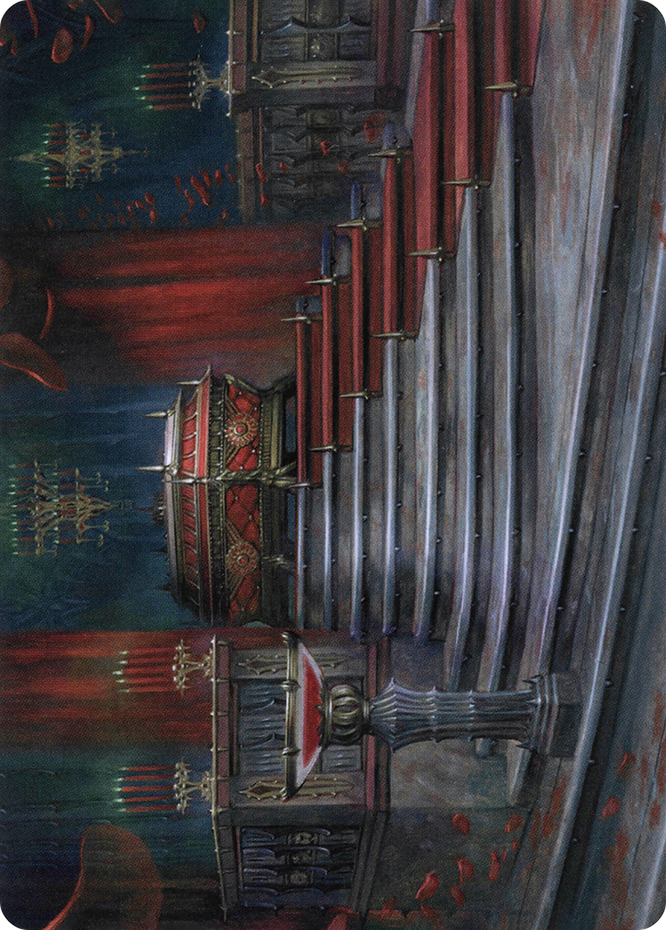 Edgar Markov's Coffin // Edgar Markov's Coffin (AVOW-060) - Crimson Vow Art Series (Borderless) Foil