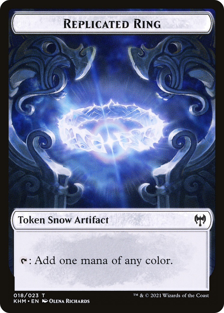 Replicated Ring (TKHM-018) - Kaldheim Tokens: (snow) Foil