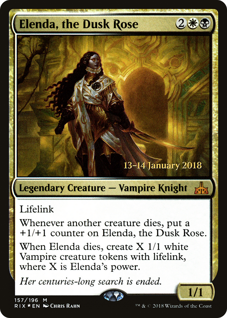 Elenda, the Dusk Rose (PRIX-157S) - Rivals of Ixalan Promos Foil