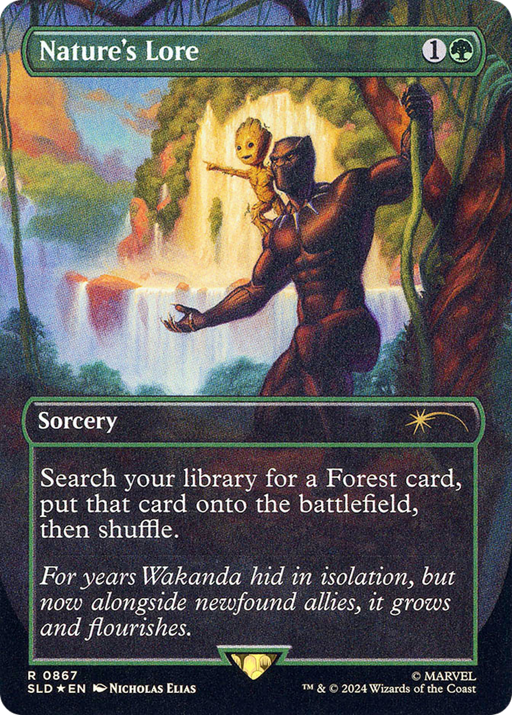 Nature's Lore (867) (Rainbow Foil) (-867) - Secret Lair Drop Series Foil