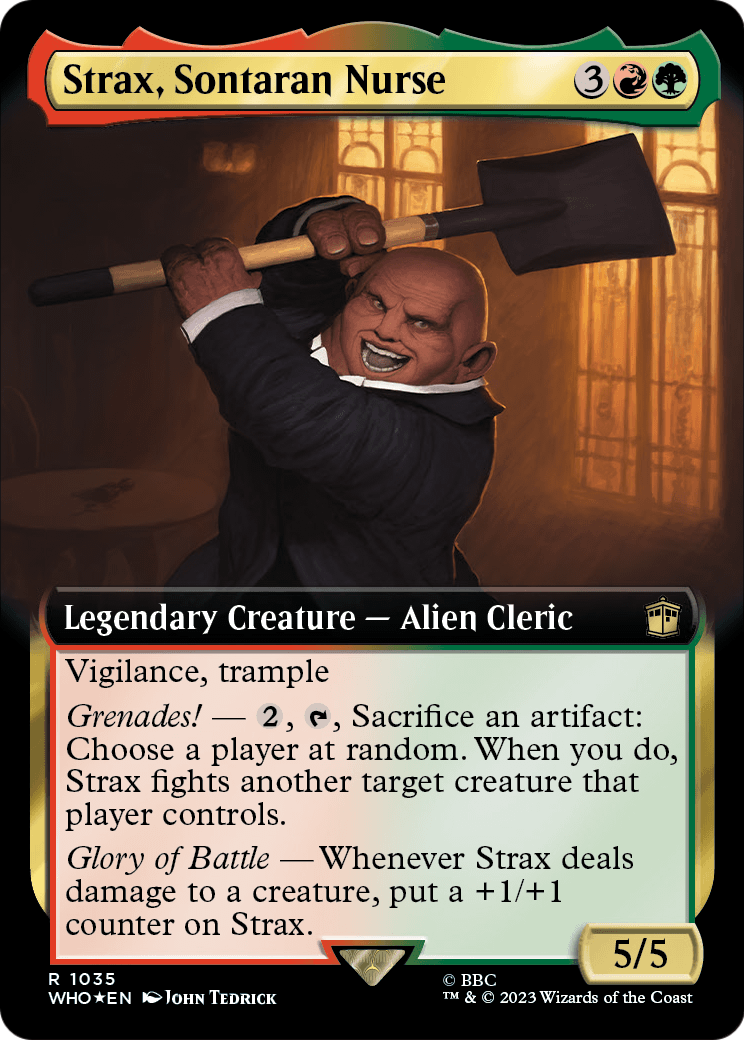 Strax, Sontaran Nurse (WHO-1035) - Doctor Who: (Extended Art) Foil