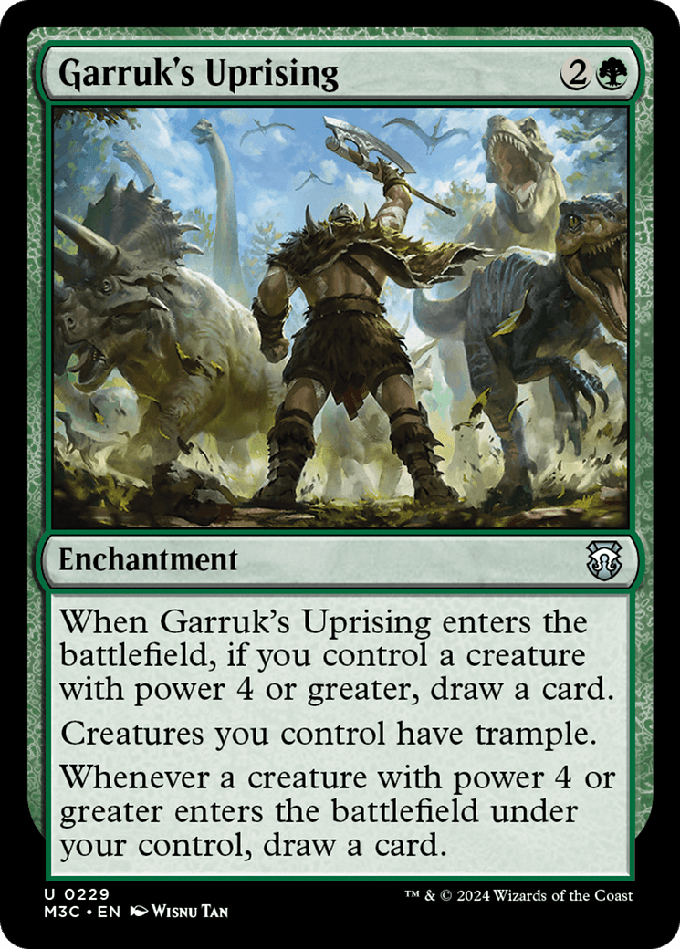Garruk's Uprising (M3C-229) - Modern Horizons 3 Commander Foil