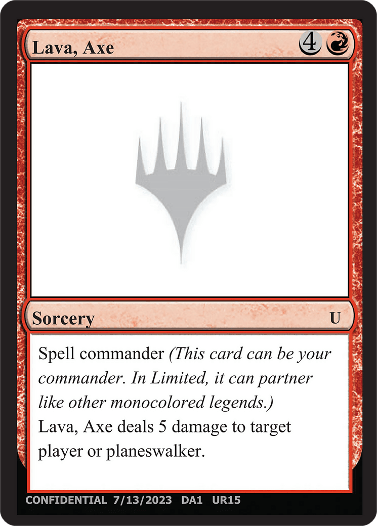 Lava, Axe (DA1-UR15) - Unknown Event