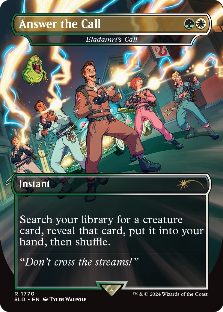 Eladamri's Call (SLD-1770) - Secret Lair Drop / Answer the Call (Borderless) Foil