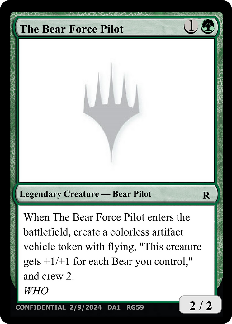 The Bear Force Pilot (DA1-RG59) - Unknown Event