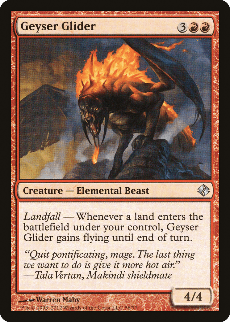 Geyser Glider (DDI-056) - Duel Decks: Venser vs. Koth