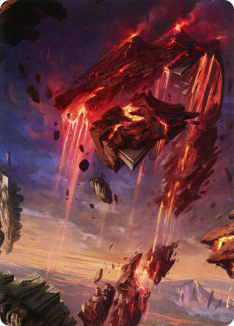 Mountain // Mountain (AZNR-017) - Zendikar Rising Art Series (Borderless) Foil