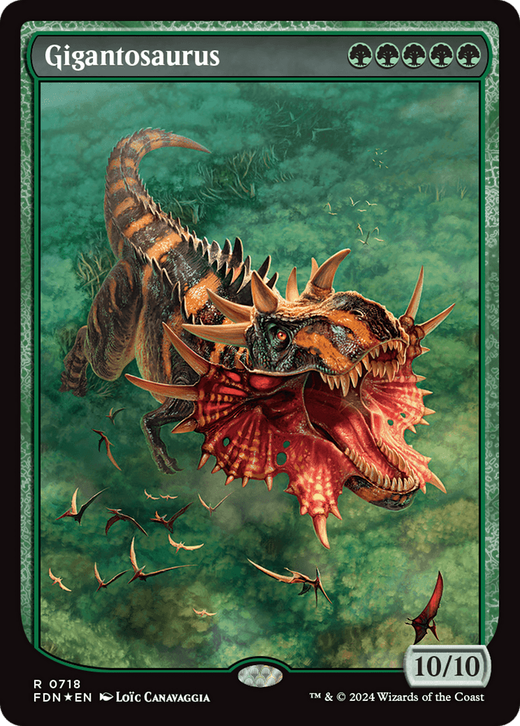 Gigantosaurus (FDN-718) - Foundations: (Full Art, textless) Foil
