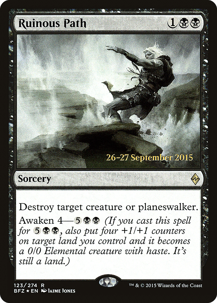 Ruinous Path (PBFZ-123S) - Battle for Zendikar Promos Foil