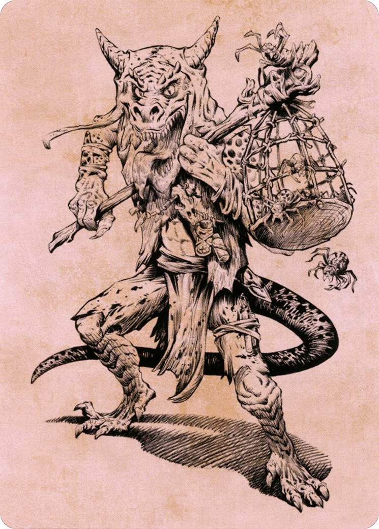 Taunting Kobold // Taunting Kobold (ACLB-057) - Battle for Baldur's Gate Art Series (Borderless) Foil