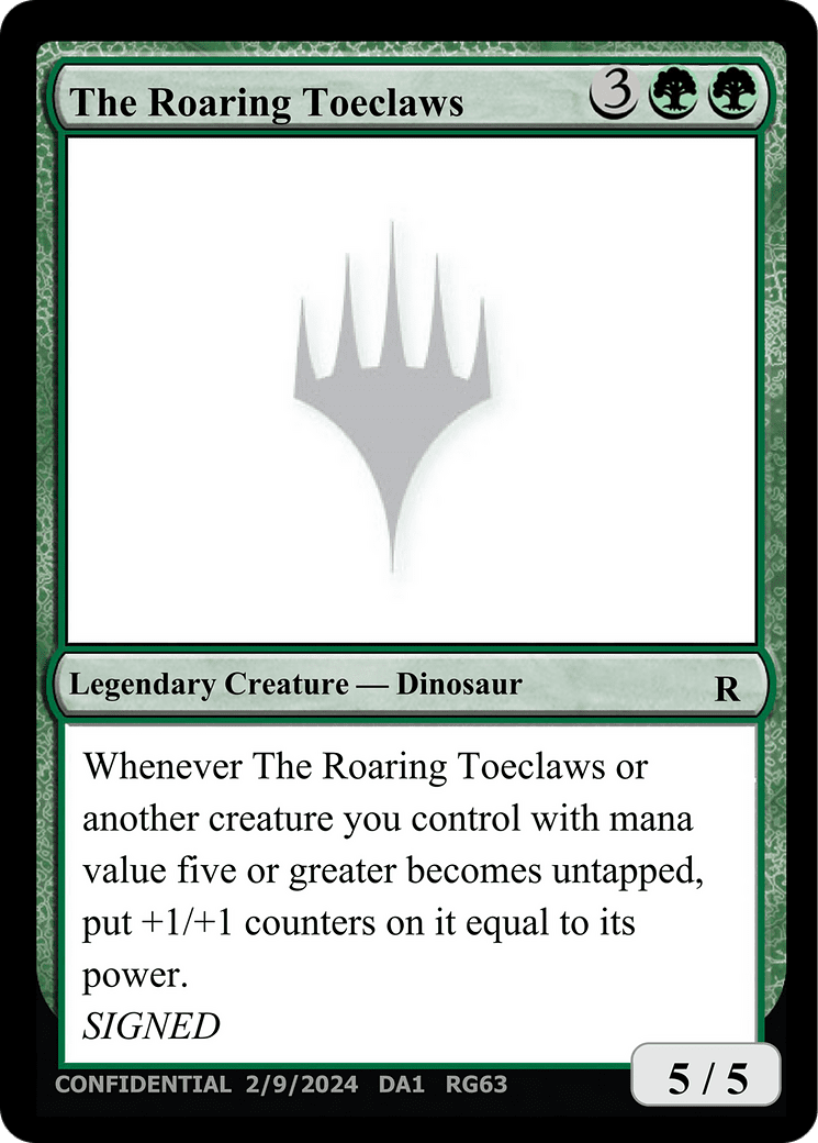 The Roaring Toeclaws (DA1-RG63) - Unknown Event
