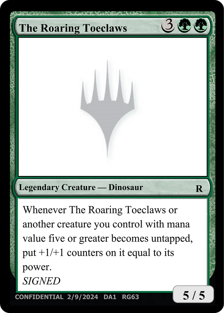 The Roaring Toeclaws (DA1-RG63) - Unknown Event