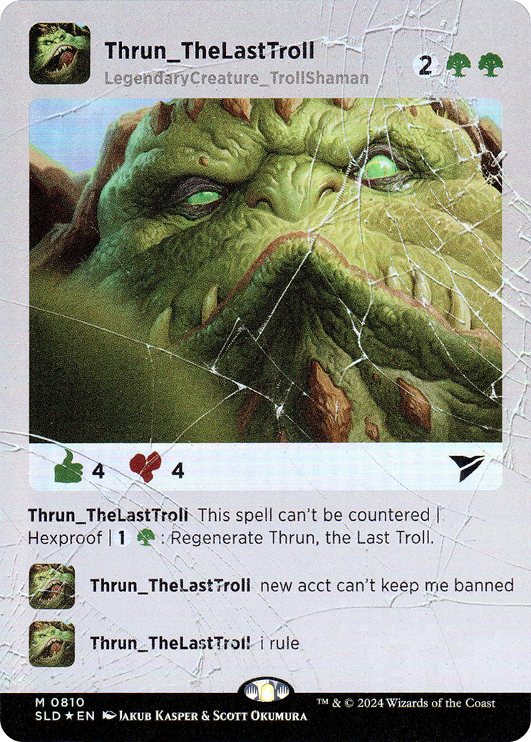 Thrun, the Last Troll (SLD-810) - Secret Lair Drop