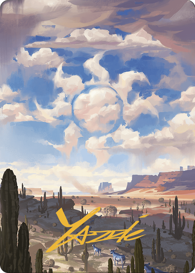 Plains // Plains (AOTJ-036) - Outlaws of Thunder Junction Art Series (Borderless) Foil