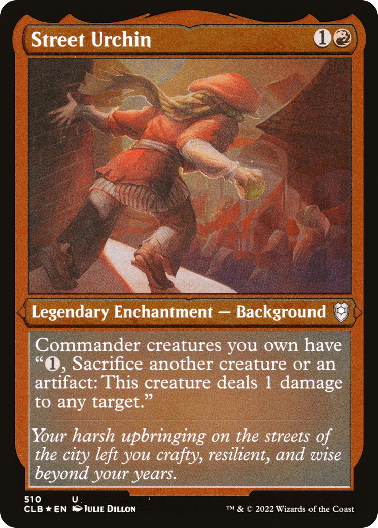 Street Urchin (CLB-510) - Commander Legends: Battle for Baldur's Gate Etched Foil