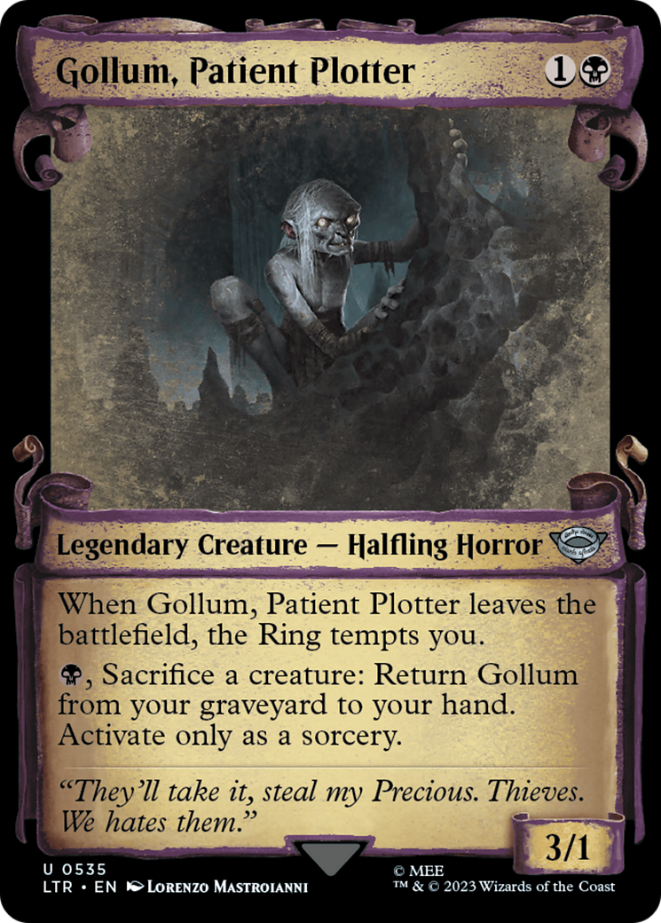 Gollum, Patient Plotter (LTR-535) - The Lord of the Rings: Tales of Middle-earth: (Showcase)