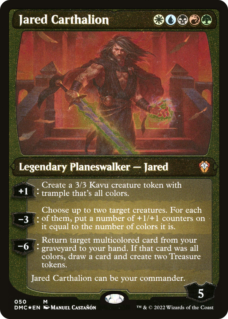 Jared Carthalion (DMC-050) - Dominaria United Commander Etched Foil