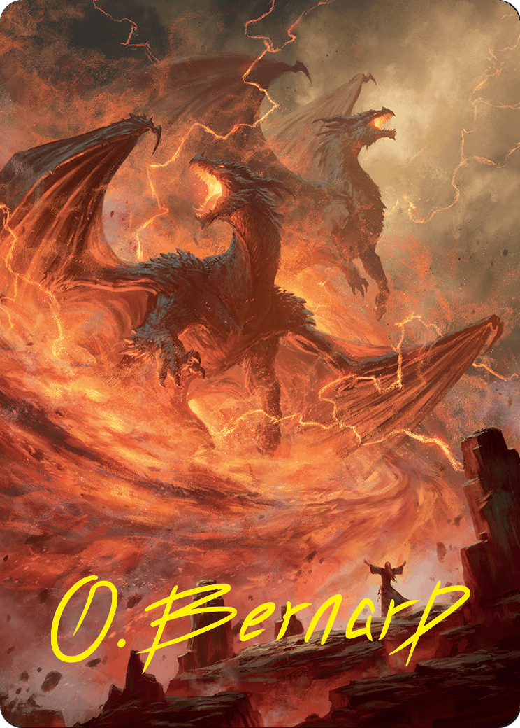 Rite of the Dragoncaller // Rite of the Dragoncaller (AFDN-038) - Foundations Art Series (Borderless) Foil