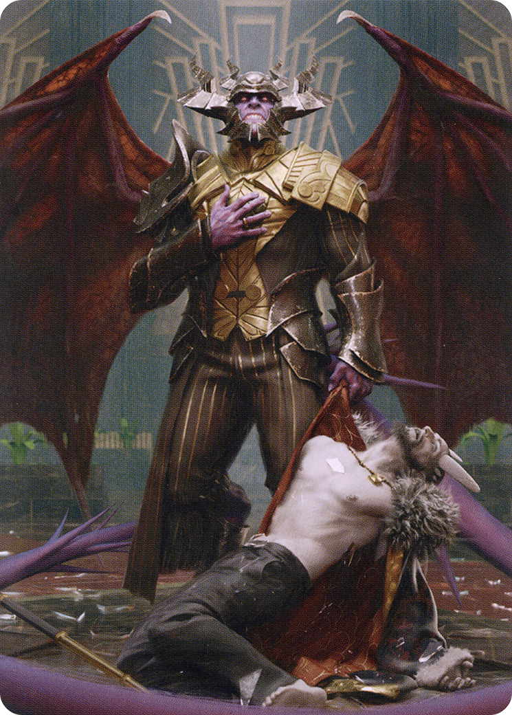 Ob Nixilis, the Adversary // Ob Nixilis, the Adversary (ASNC-031) - New Capenna Art Series (Borderless) Foil