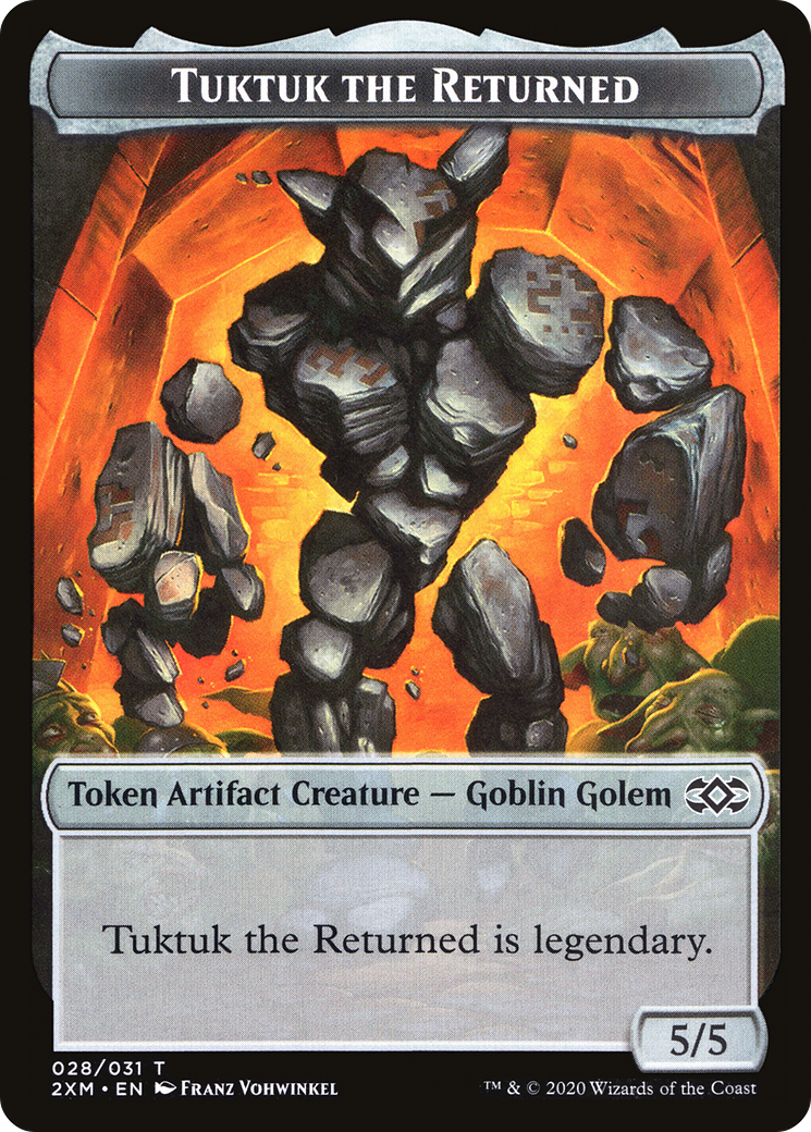 Tuktuk the Returned (T2XM-028) - Double Masters Tokens Foil