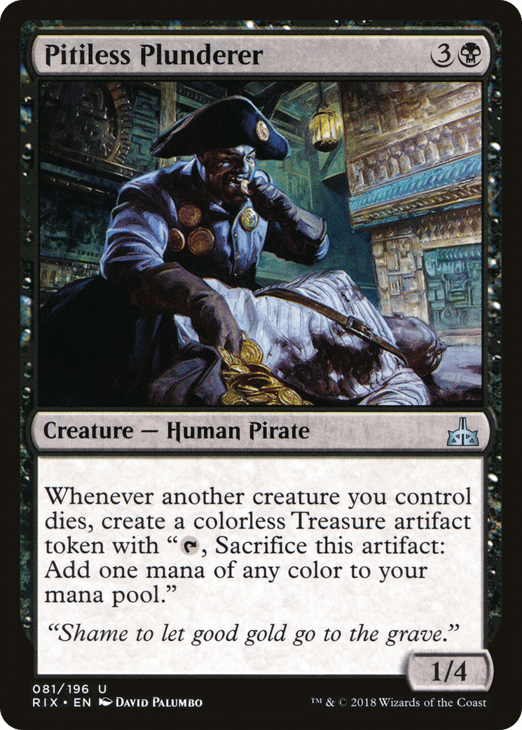 Pitiless Plunderer (RIX-081) - Rivals of Ixalan Foil