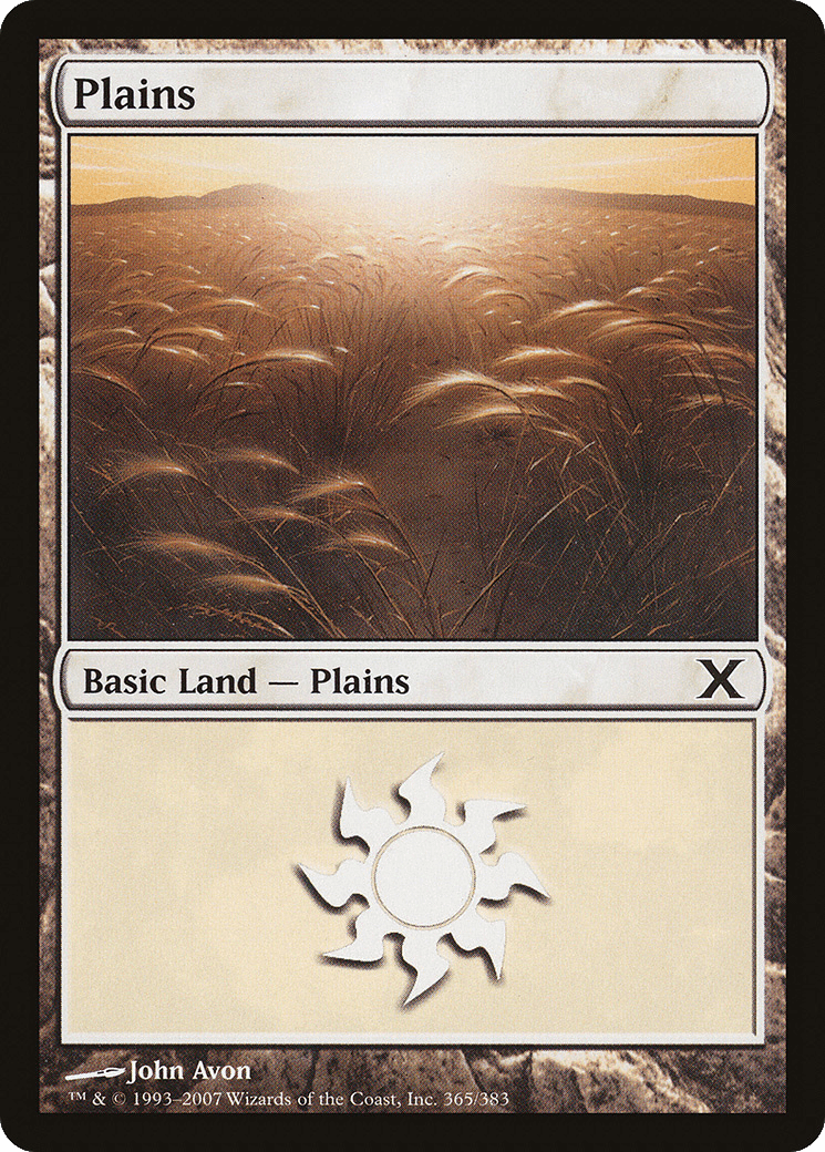 Plains (10E-365) - Tenth Edition Foil