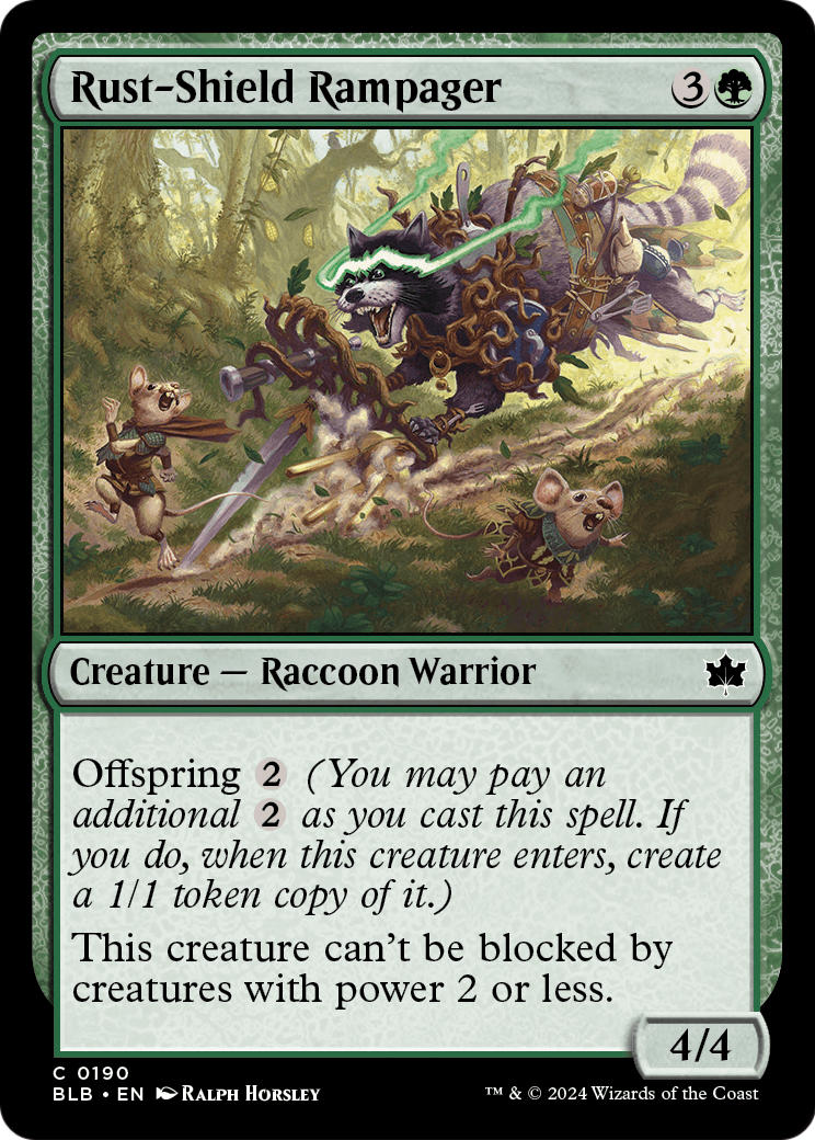 Rust-Shield Rampager (BLB-190) - Bloomburrow Foil
