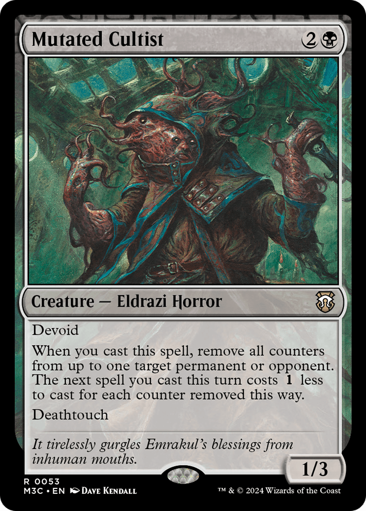 Mutated Cultist (M3C-053) - Modern Horizons 3 Commander: (devoid) Foil