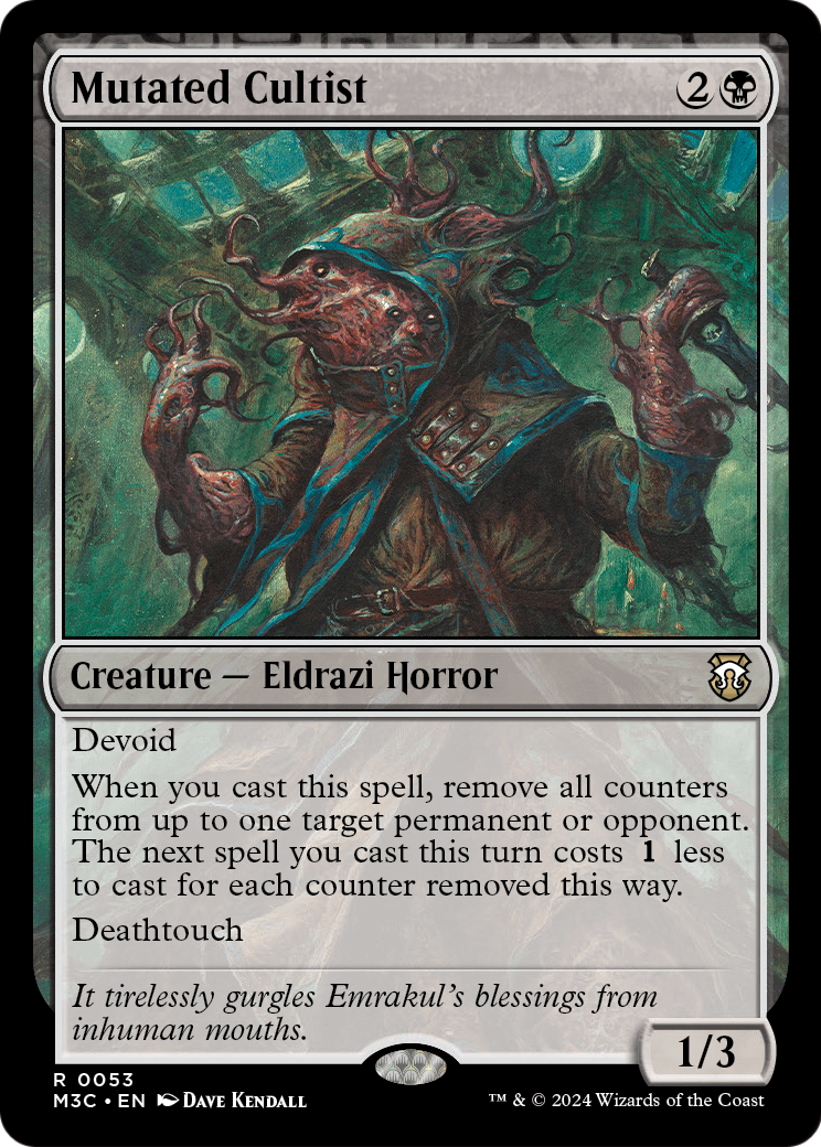 Mutated Cultist (M3C-053) - Modern Horizons 3 Commander: (devoid) Foil