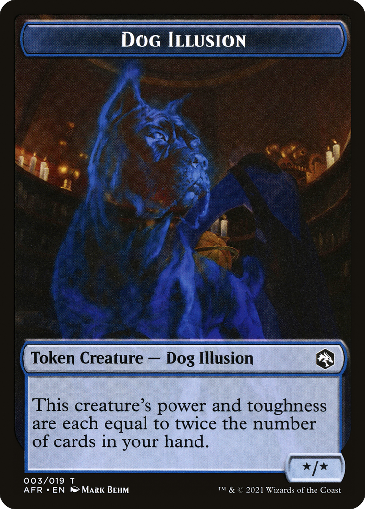 Dog Illusion (TAFR-003) - Adventures in the Forgotten Realms Tokens