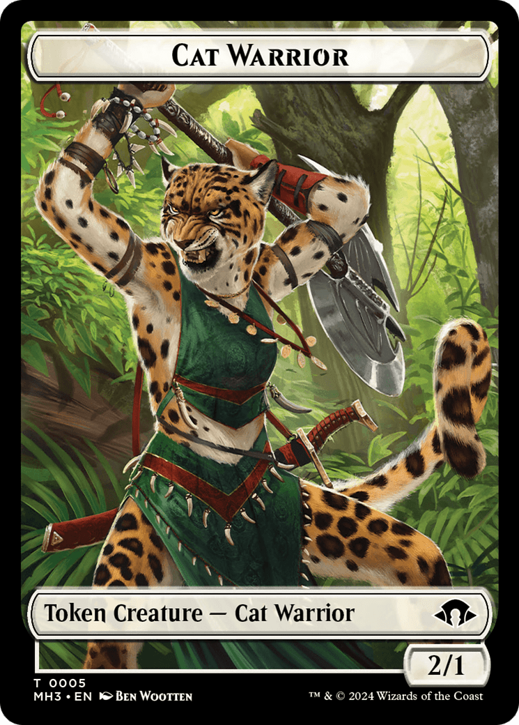 Cat Warrior (TMH3-005) - Modern Horizons 3 Tokens Foil