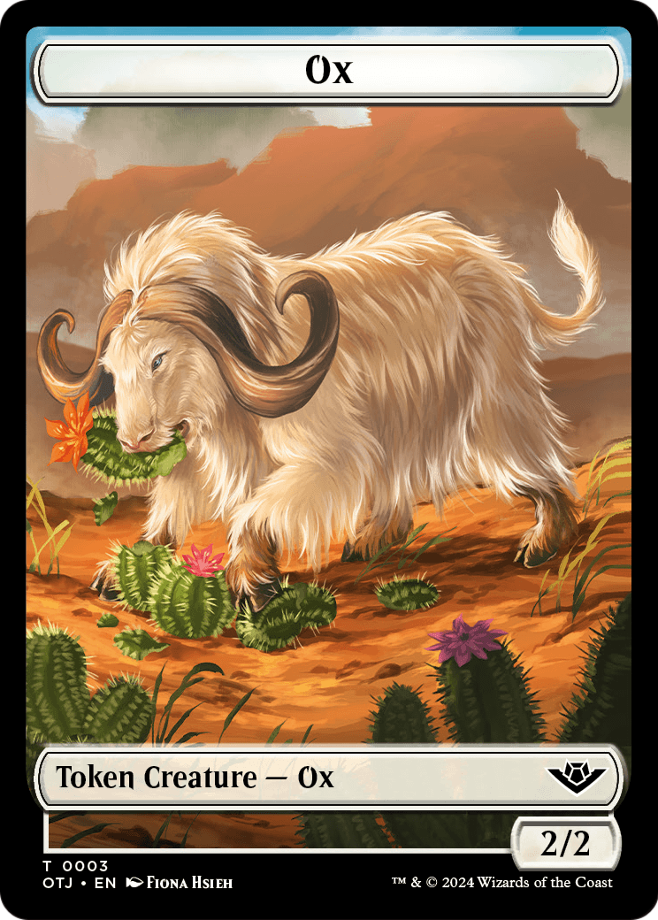 Ox (TOTJ-003) - Outlaws of Thunder Junction Tokens