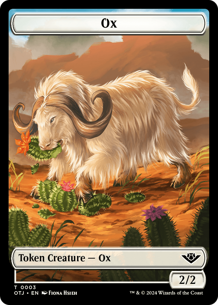 Ox (TOTJ-003) - Outlaws of Thunder Junction Tokens Foil