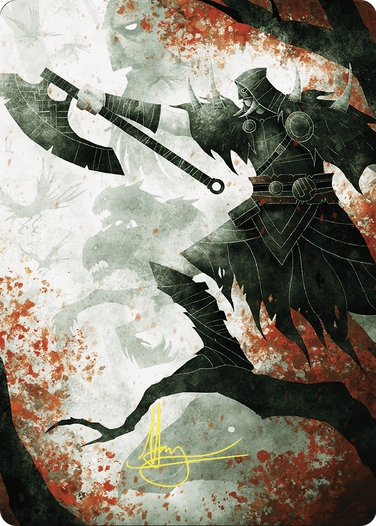 Garruk's Uprising // Garruk's Uprising (AWOE-072) - Wilds of Eldraine Art Series (Borderless) Foil