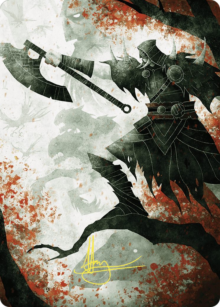 Garruk's Uprising // Garruk's Uprising (AWOE-072) - Wilds of Eldraine Art Series (Borderless) Foil