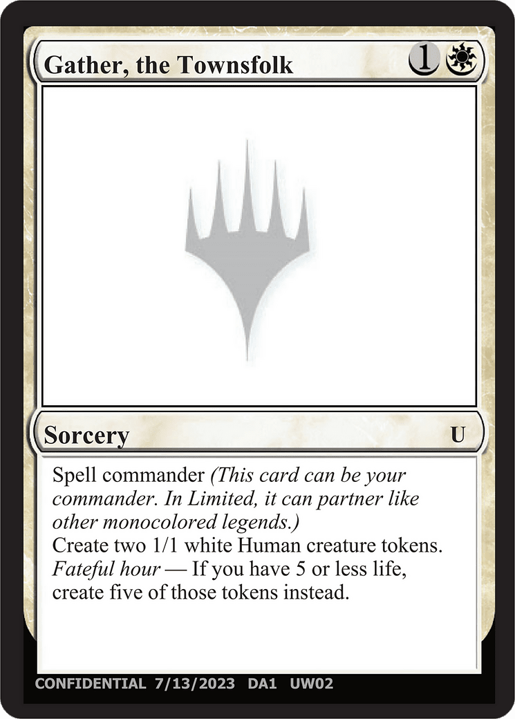 Gather, the Townsfolk (DA1-UW02A) - Unknown Event