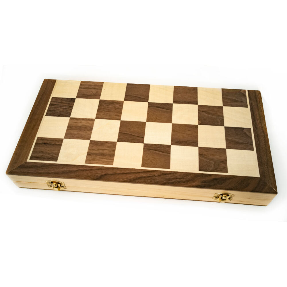 LPG Classics | Wooden Chess/Checkers/Backgammon Set (40cm Foldable Board)