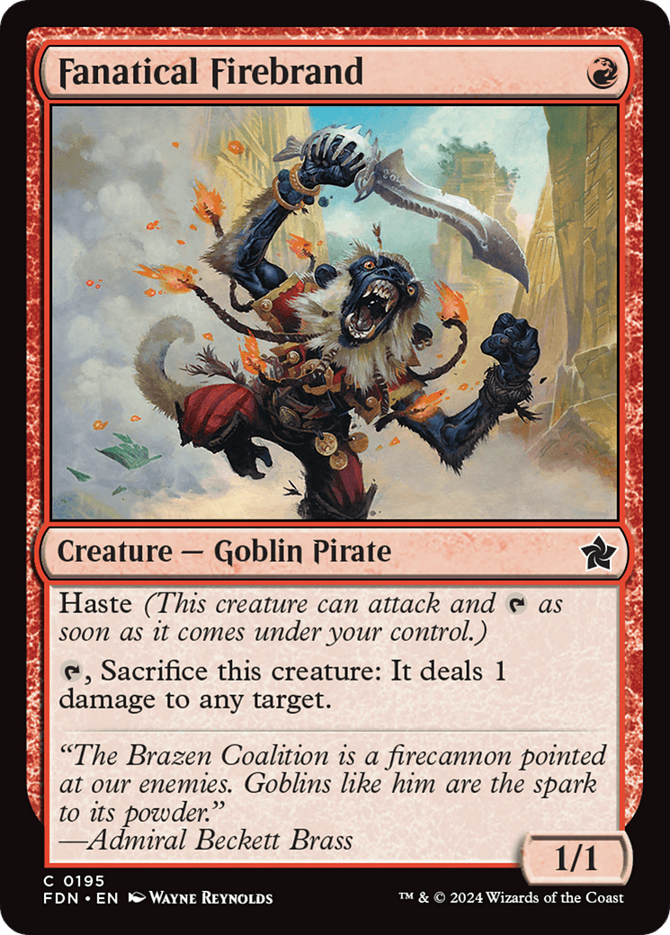 Fanatical Firebrand (FDN-195) - Foundations