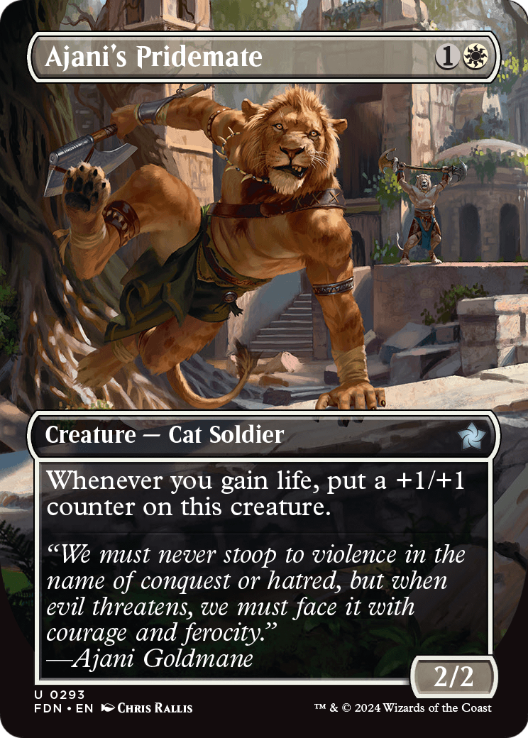 Ajani's Pridemate (FDN-293) - Foundations (Borderless)