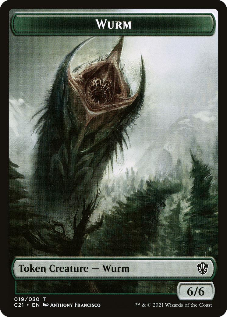 Wurm (TC21-019) - Commander 2021 Tokens