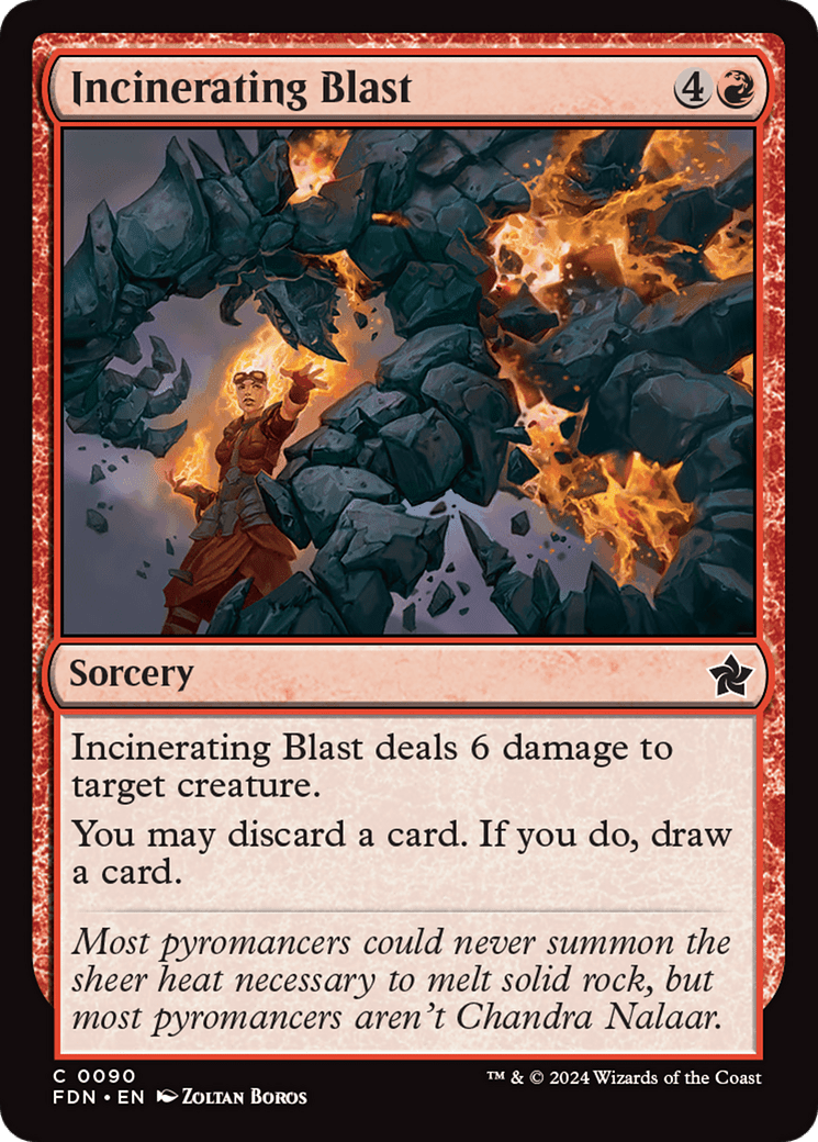Incinerating Blast (FDN-090) - Foundations