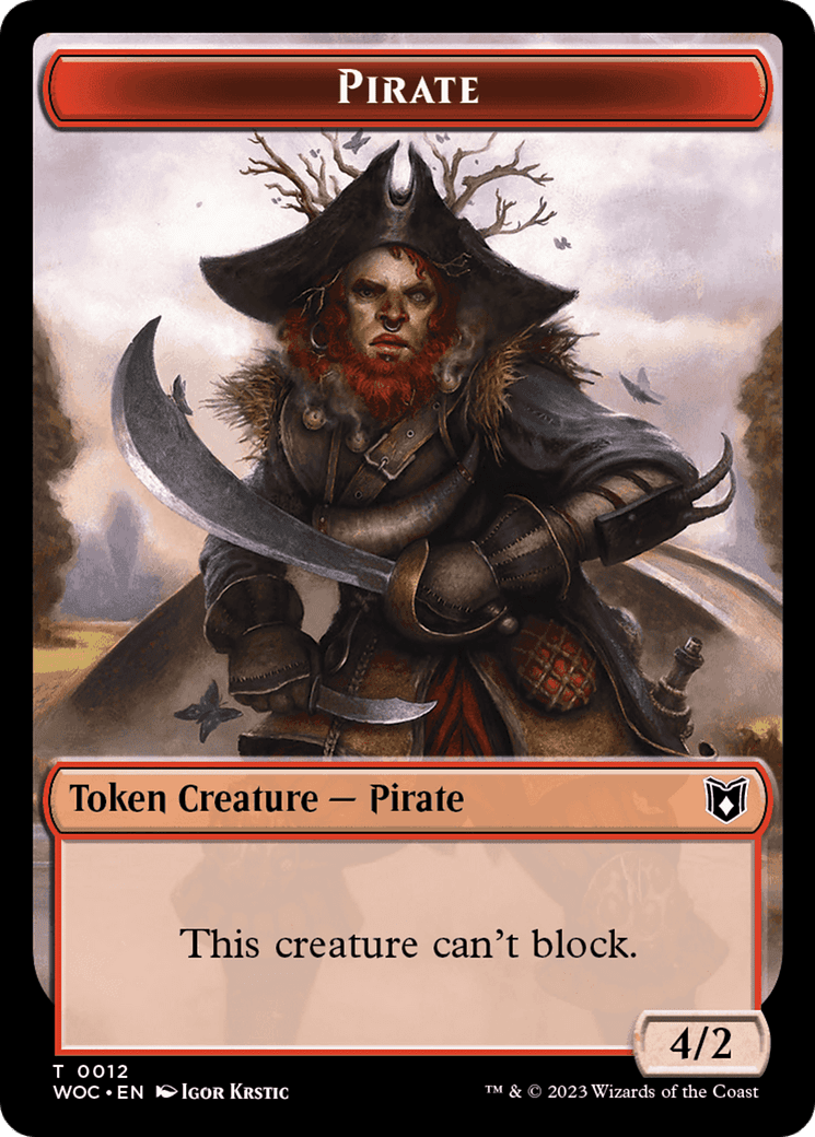 Pirate (TWOC-012) - Wilds of Eldraine Commander Tokens Foil